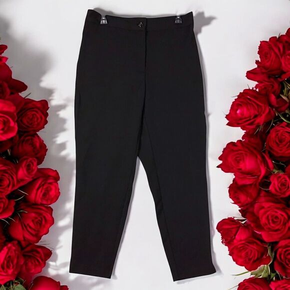 Jessica London Women’s Plus 12W Black Ankle Pants Straight Leg Workwear - Picture 6 of 14